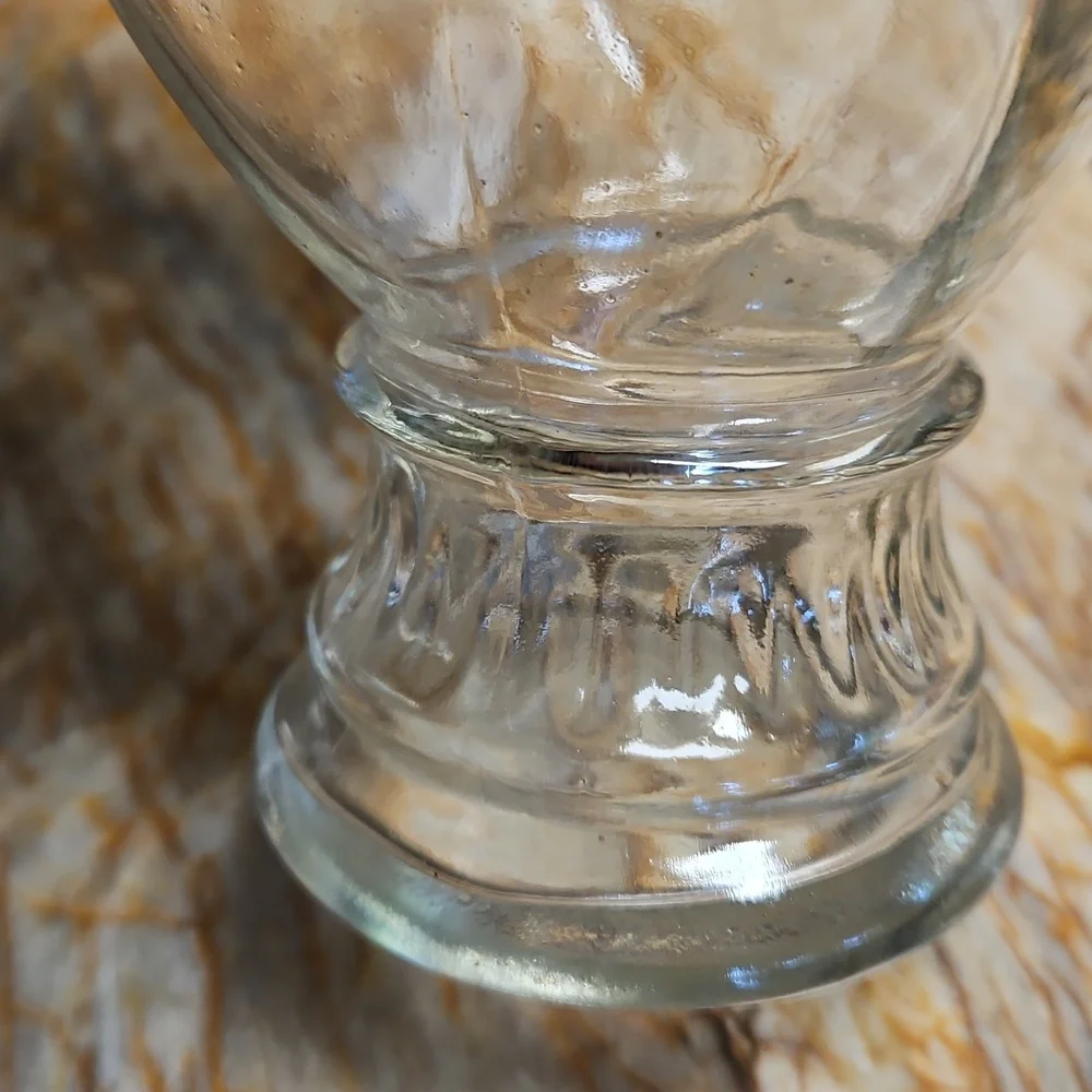 Vintage Clear Glass Decorative Flower Vase